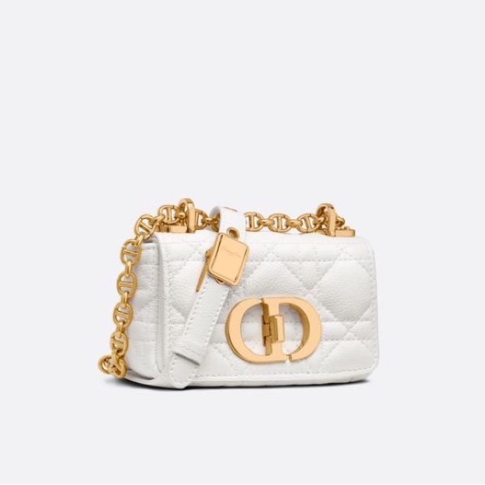 SOLD 🍭🍭🍭 DIOR Dior Caro Micro Bag Latte Supple Cannage Calfskin